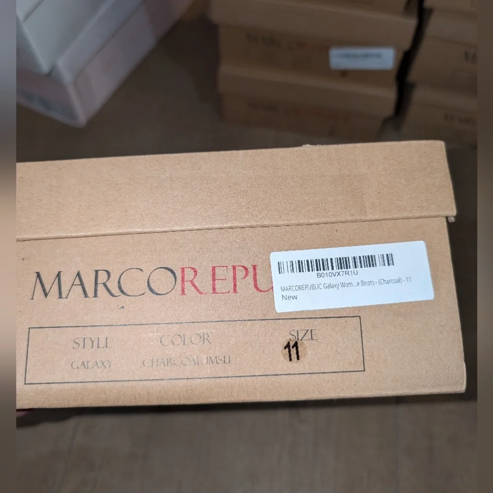 Marco Republic Wedge Charcoal Gray Boots / Bootie Size 11 - Picture 5 of 9
